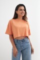 Remera oversized cropped SALMON