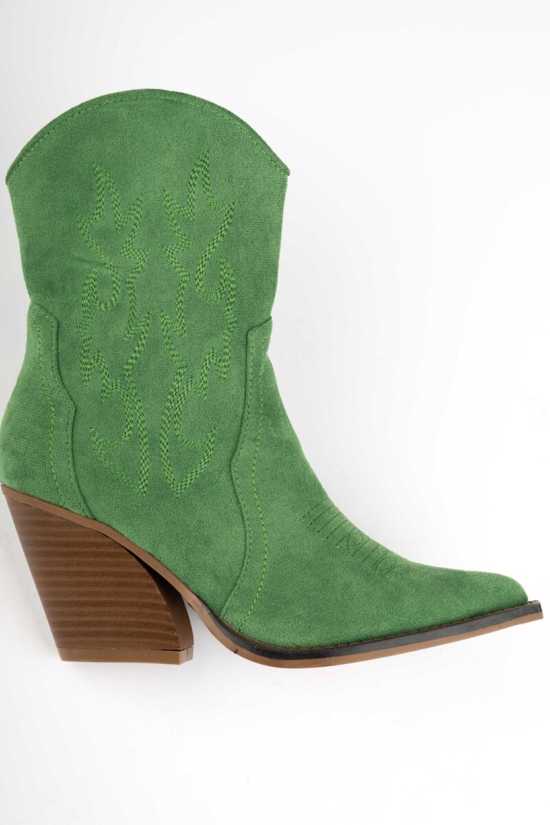 Bota Texana bordada Verde