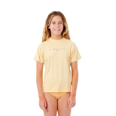 Lycra Rip Curl Girls Golden Rays S/Sl Amarillo