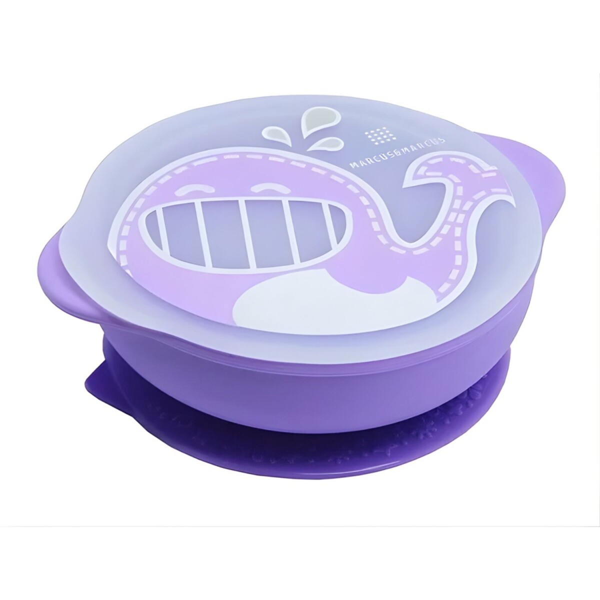 Bowl de silicona Marcus & Marcus con base adherible y tapa diseños surtidos - Colores Surtidos 