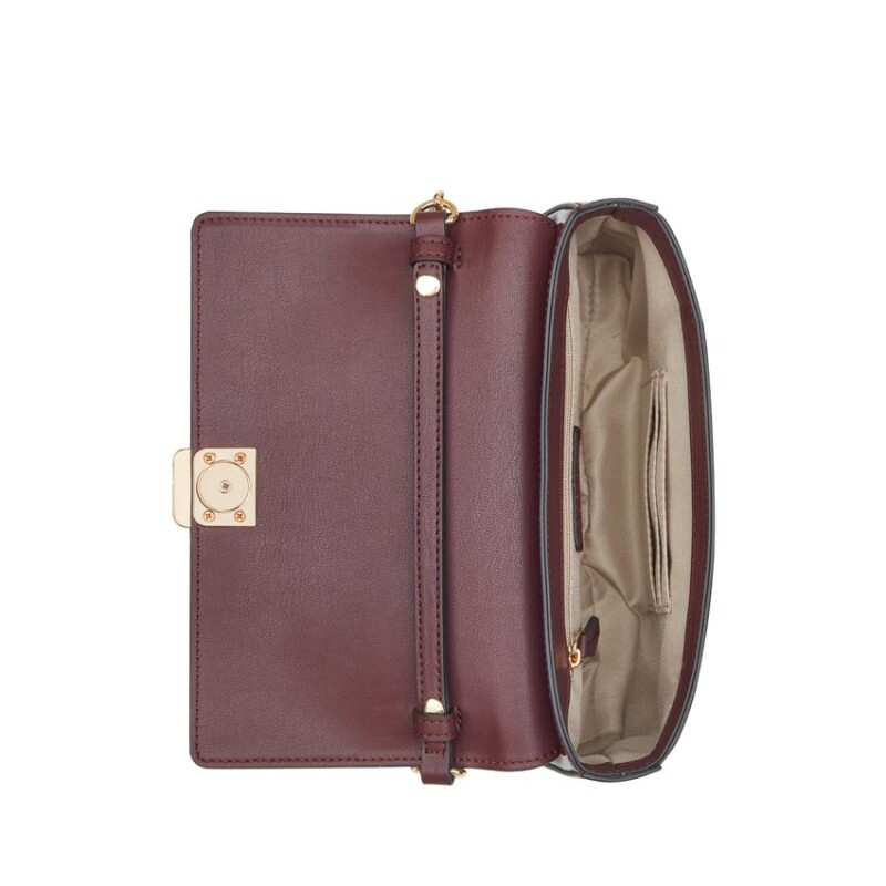 Blais Flap Shoulder Bag Boysenberry