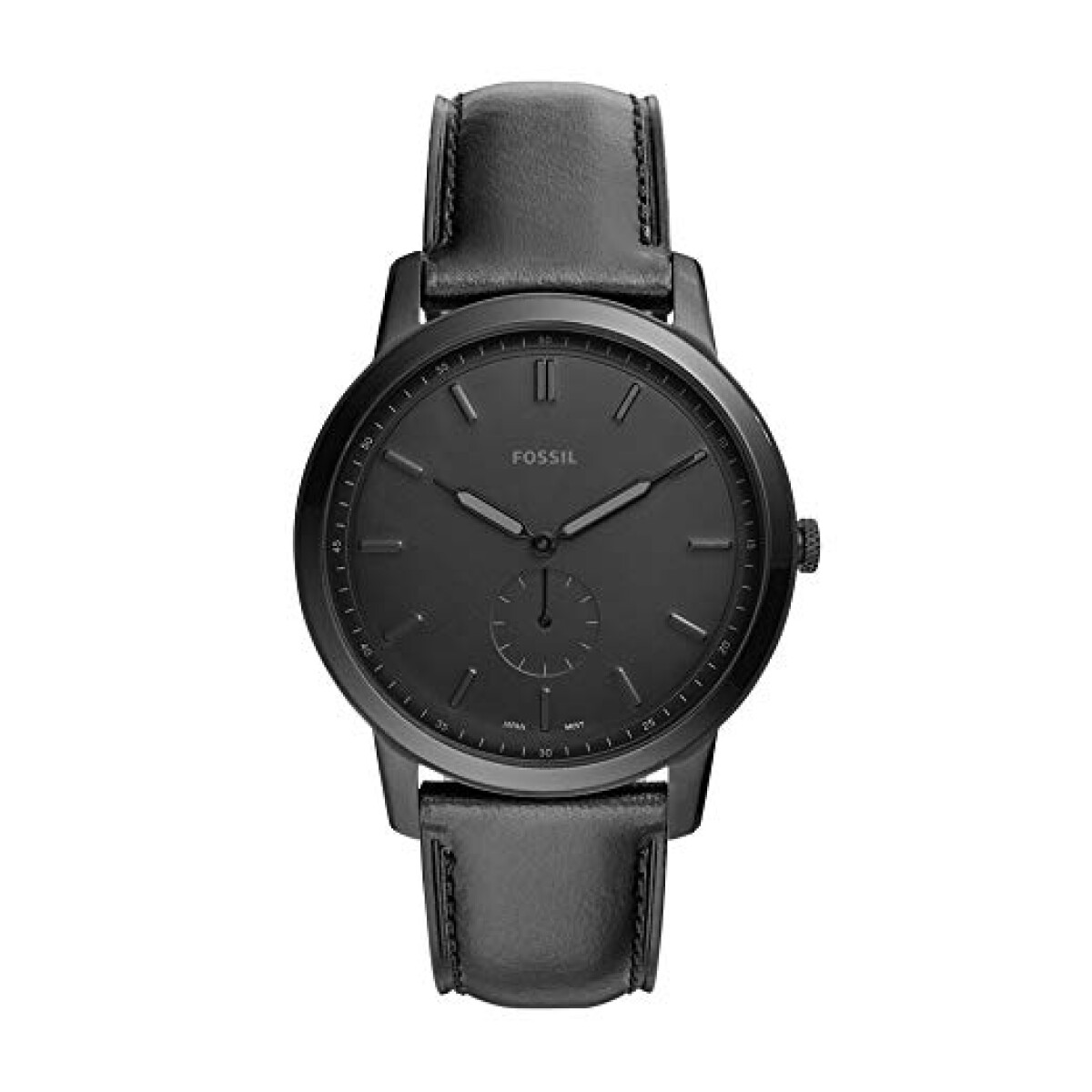 Reloj FOSSIL MINIMALIST Cuero Negro Esfera 44mm 