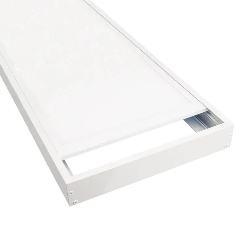 Marco aluminio Panel LED 120X60 Blanco Kit Marco para Panel LED 120 x 60