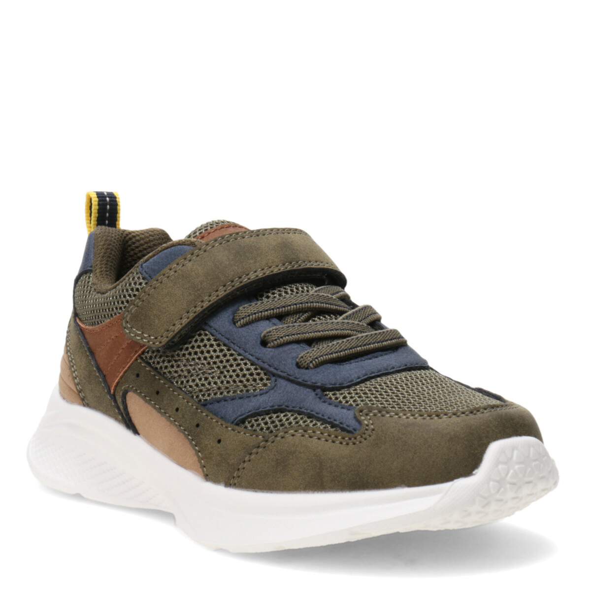 Championes de Niño RIANS con cordones y velcro - Verde Oliva 