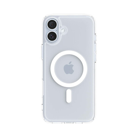 Spigen Funda Crystal Hybrid MagFit iPhone 16 - White Spigen Funda Crystal Hybrid MagFit iPhone 16 - White