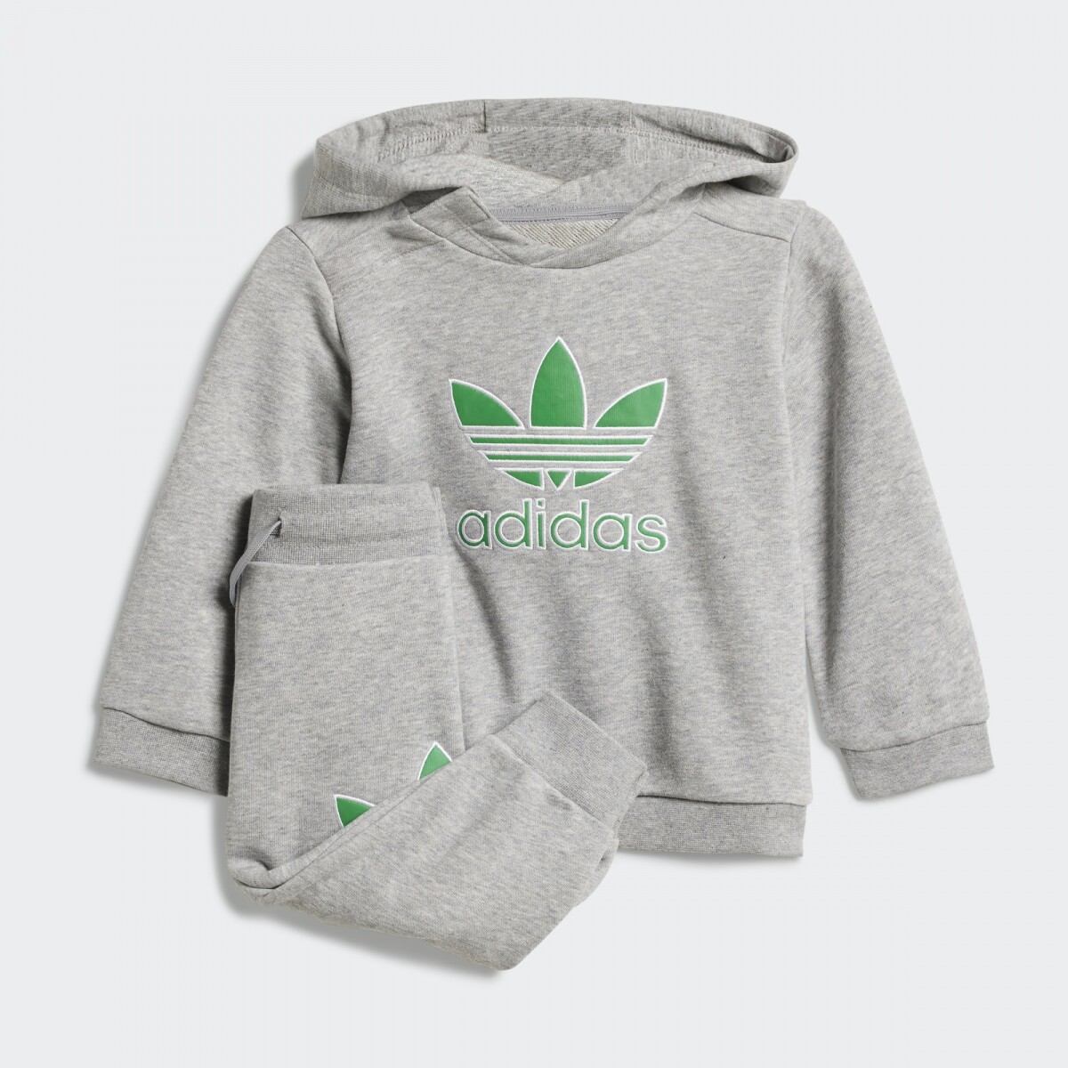 Conjunto Adidas Logo Grande - Gris 
