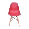 Silla Eames DKR - Base En Madera Rojo