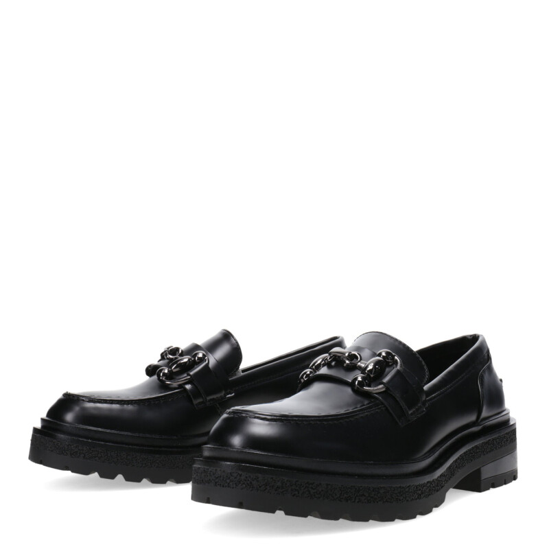 Zapatos de Mujer Miss Carol DOULE Mocasin con hebilla Negro