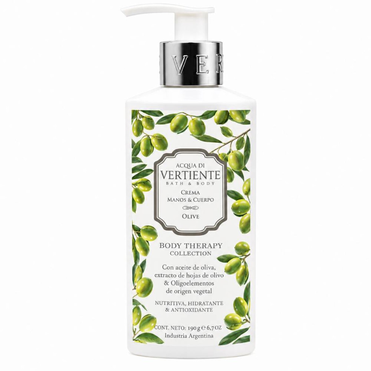 Crema Corporal Acqua Di Vertiente Therapy Oliva 190g 