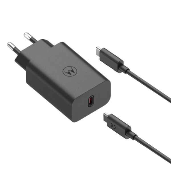 Cargador De Pared Tipo C Motorola Mc689n 68w CARGADOR MOTOROLA 68W USB C NEGRO