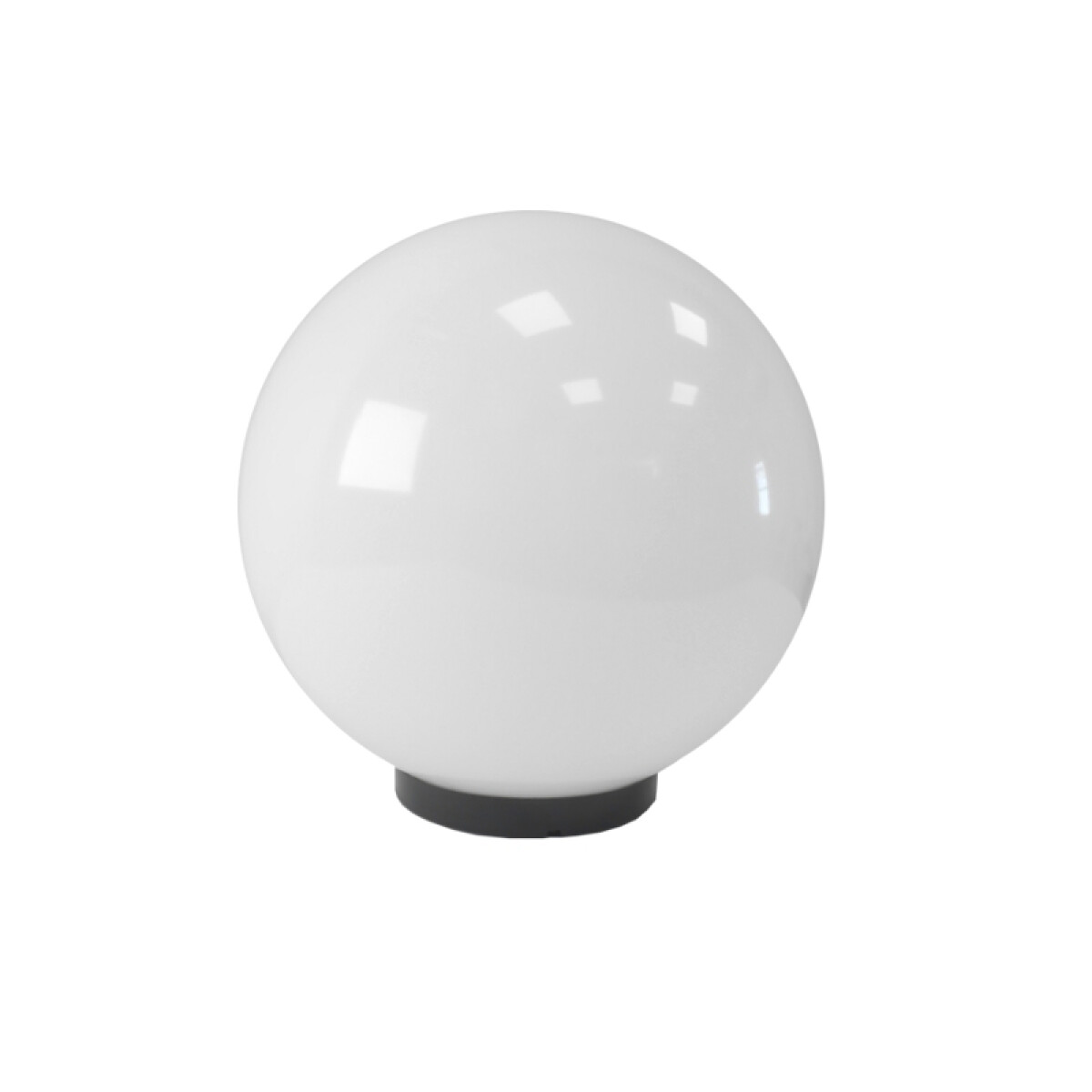 Luminaria globo de PMMA opal con base, Ø300mm - ML0018 