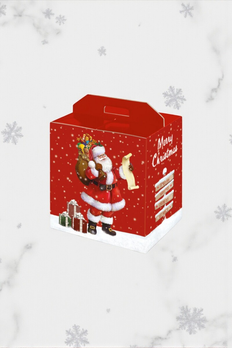 Porta panettone + botella. 33x25x35 cm - 36175 – NAVIDAD 