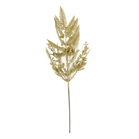 Rama navideña dorada con glitter Rama navideña dorada con glitter