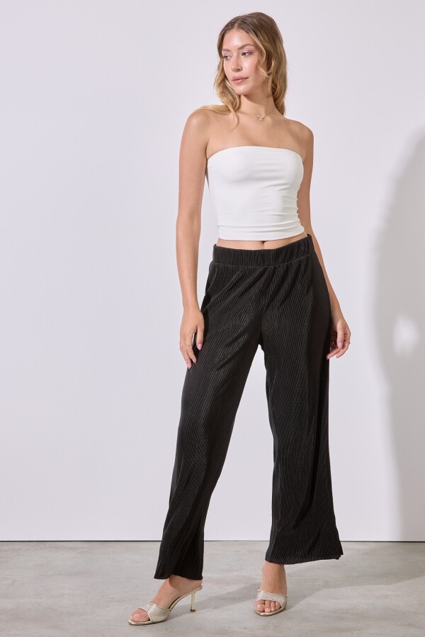 Pantalon Plisado NEGRO