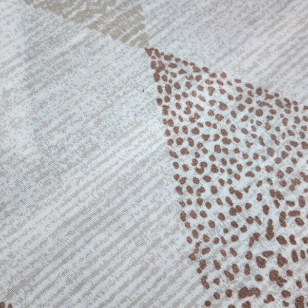 Juego de Sabanas 1 Plaza Suaves Estampado Calidad Frescas Variante Diseño Rombos Color Beige