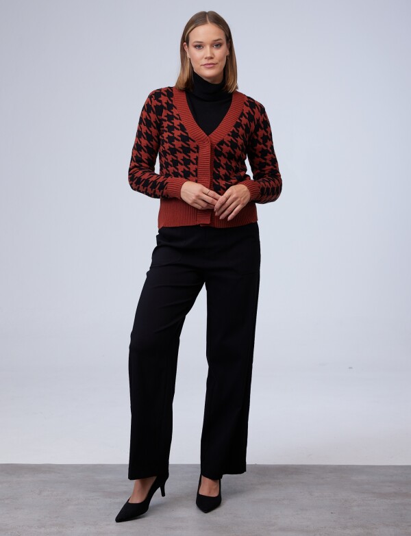 Cardigan Gales TERRACOTA/MULTI