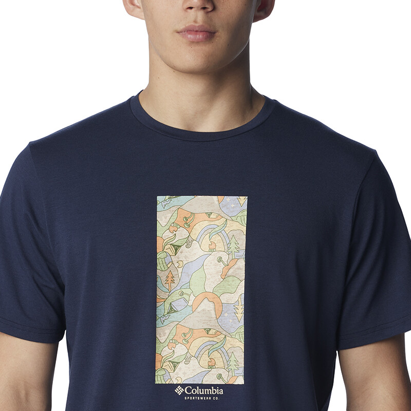 Remera Sun Trek Hombre COLLEGIATE NAVY