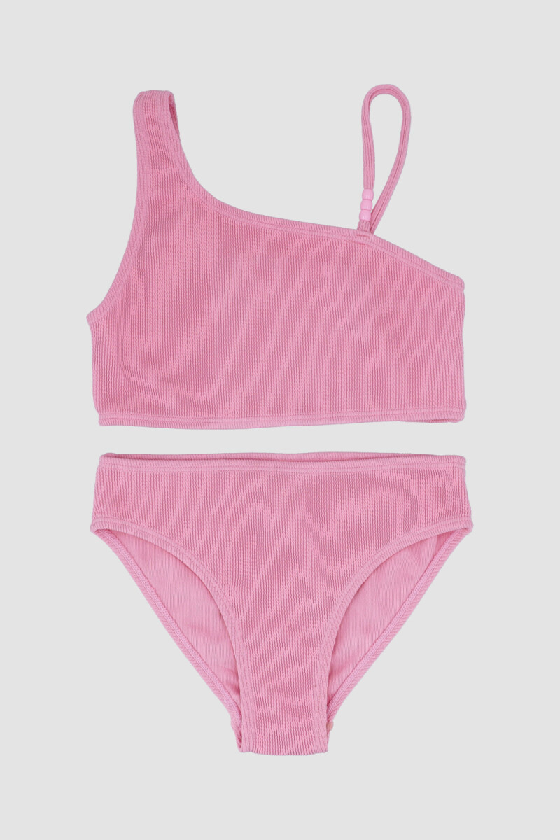BIKINI RUFFLE 6-18A - ROSADO 