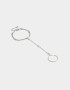 Pulseras Flexibles Pulsera Flexible Con Anillo Unido - Plateado