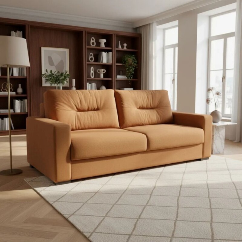 SOFA 3 CUERPOS - TAPIZADO TELA EASY CLEAN TOSTADO SOFA 3 CUERPOS - TAPIZADO TELA EASY CLEAN TOSTADO
