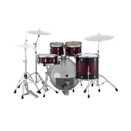 Batería Pearl Decade Maple Fusion Red 5 Cuerpos Con Hardware Batería Pearl Decade Maple Fusion Red 5 Cuerpos Con Hardware