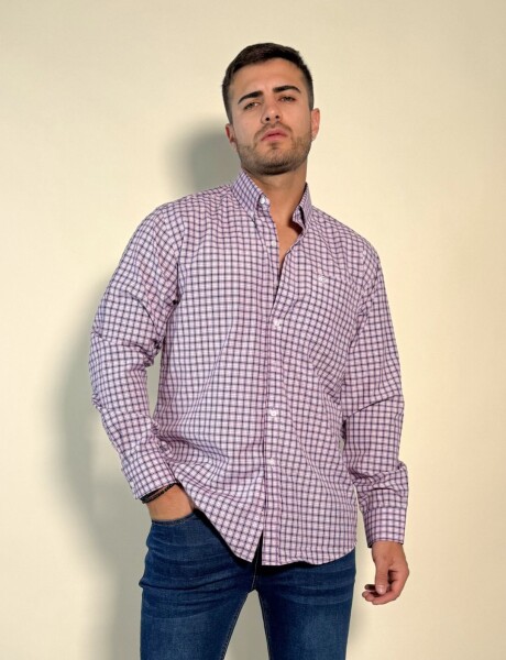 Camisa a cuadros Anubis Rojo