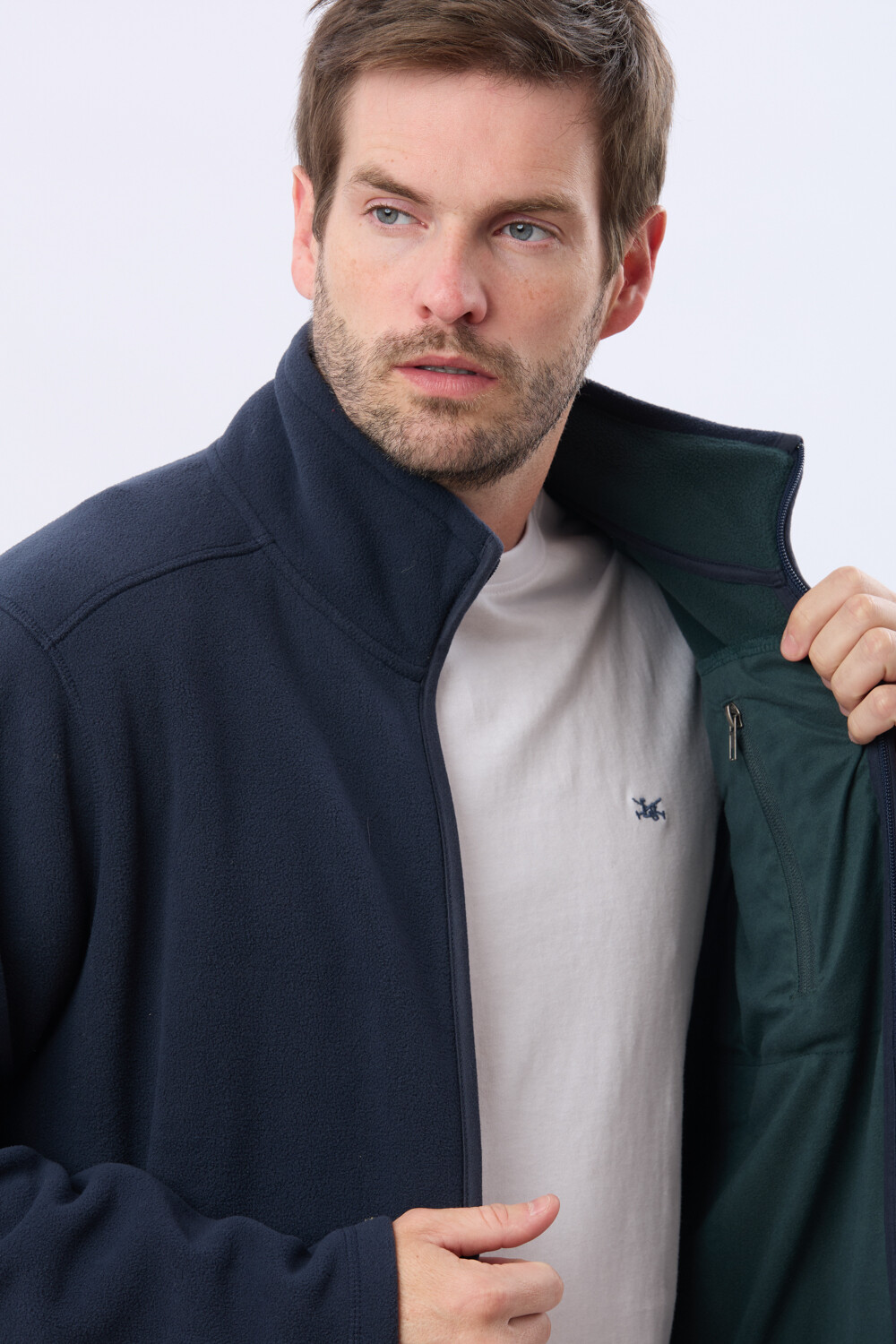 CAMPERA POLAR DE ABRIGO Marino