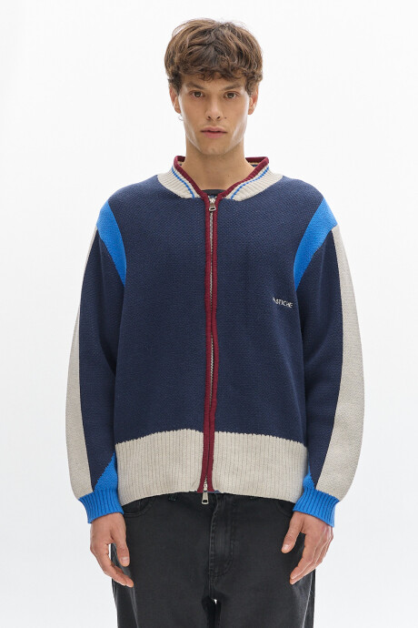 Campera Tejida Alaska Azul