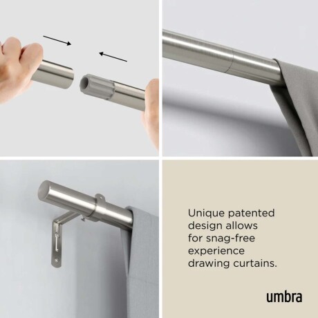 BARROTE CORTINA UMBRA ACERO GRIS 1022628