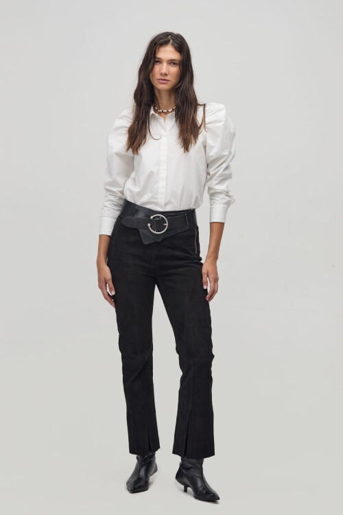 Pantalón Tori en Gamuza Negro