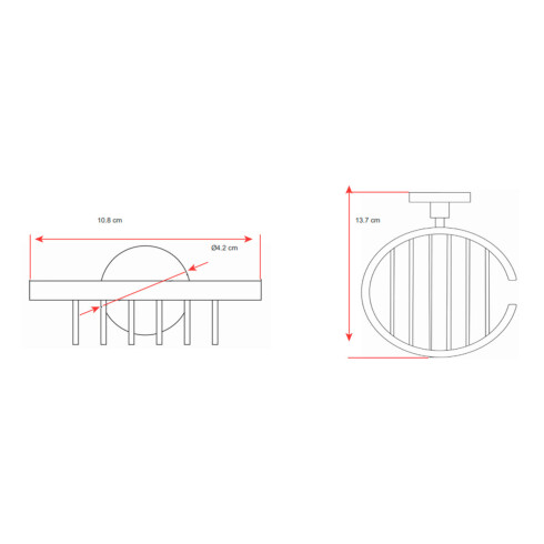 Jabonera Cromada Tipo Rejilla 10.8X13.7Cm 000
