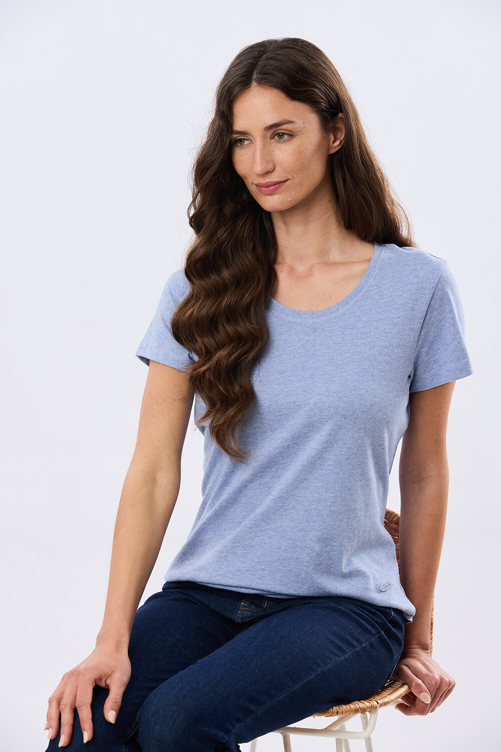 REMERA BÁSICA DE ALGODÓN Denim