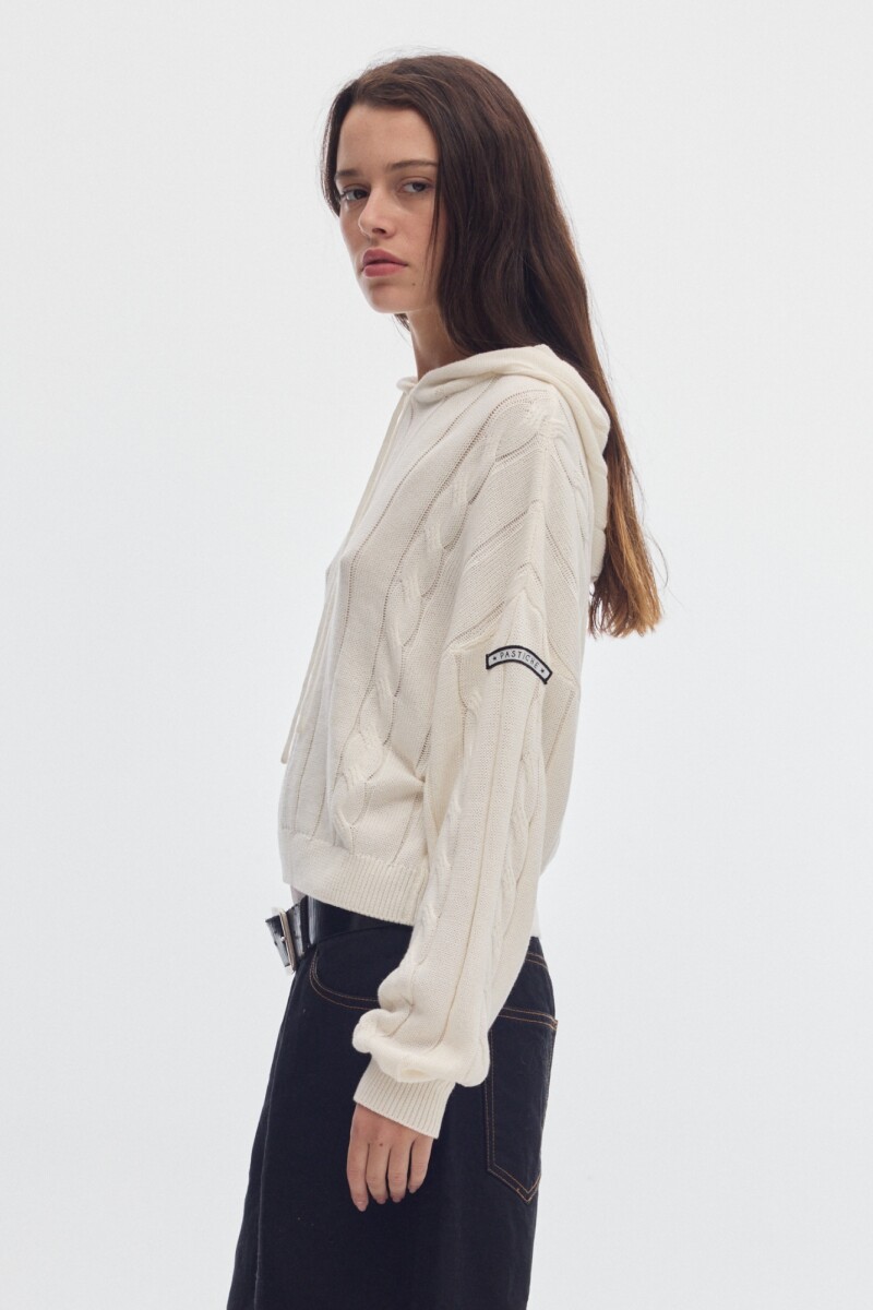 Hoodie Marlon Cream
