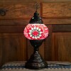 Lámpara vitraux de mesa roja TM12 Lámpara vitraux de mesa roja TM12