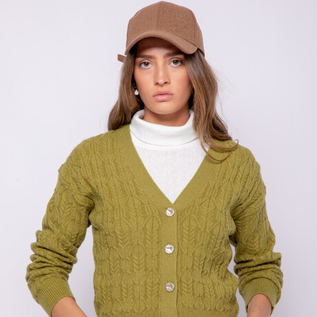 CARDIGAN BRIO Verde Musgo