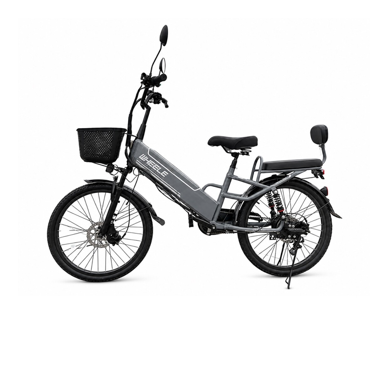 Bicicleta Eléctrica Wheele Country Cargo Gris 24"" 