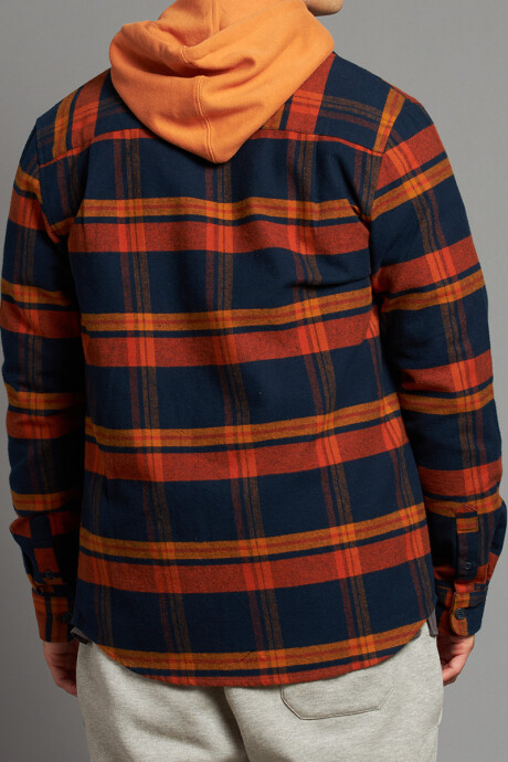 CAMISA OMIL RUSTY Azul / Naranja