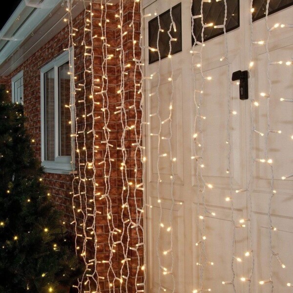 Cortina Luces Led Guirnaldas Interior Exterior 150x150 Cm Cortina Luces Led Guirnaldas Interior Exterior 150x150 Cm