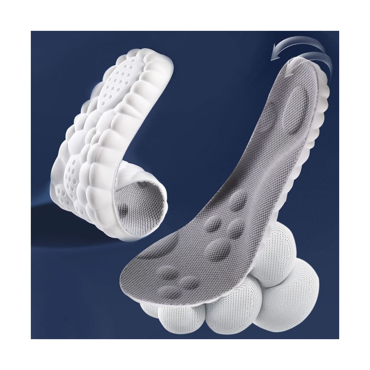PLANTILLAS DEPORTIVAS DE LÁTEX CON SOPORTE DE ARCO 39-40 