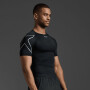 Core Compression Short Sleeve - Hombre Black/silver