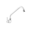 Grifo de cocina de pared blanco largo LAGUNE Grifo De Cocina De Pared Blanco Largo Lagune