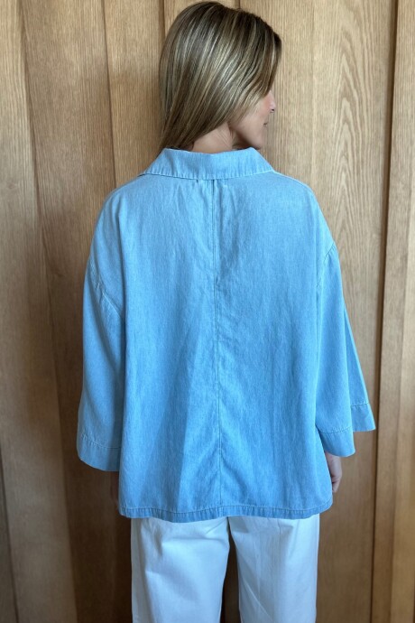 Bluson Ambar Denim Celeste