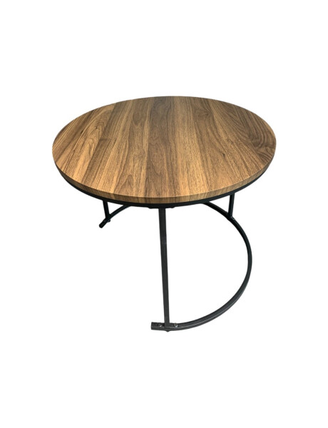 SET 2 MESAS RATONAS D40/D60CM MADERA/METAL SET 2 MESAS RATONAS D40/D60CM MADERA/METAL