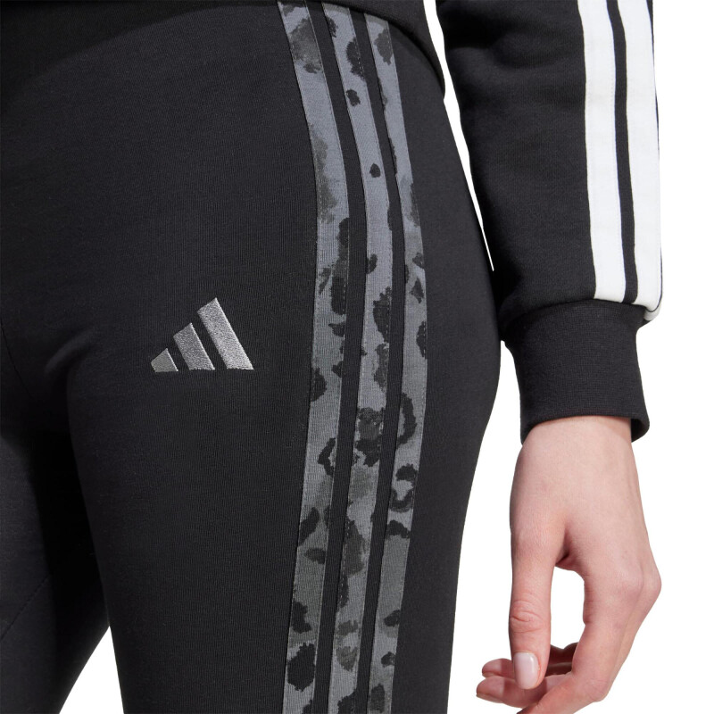 Calza de Mujer Adidas Leggings Animal Print Negro - Gris