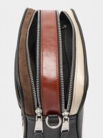 Bolso Bandolera Detalles De Piel marron