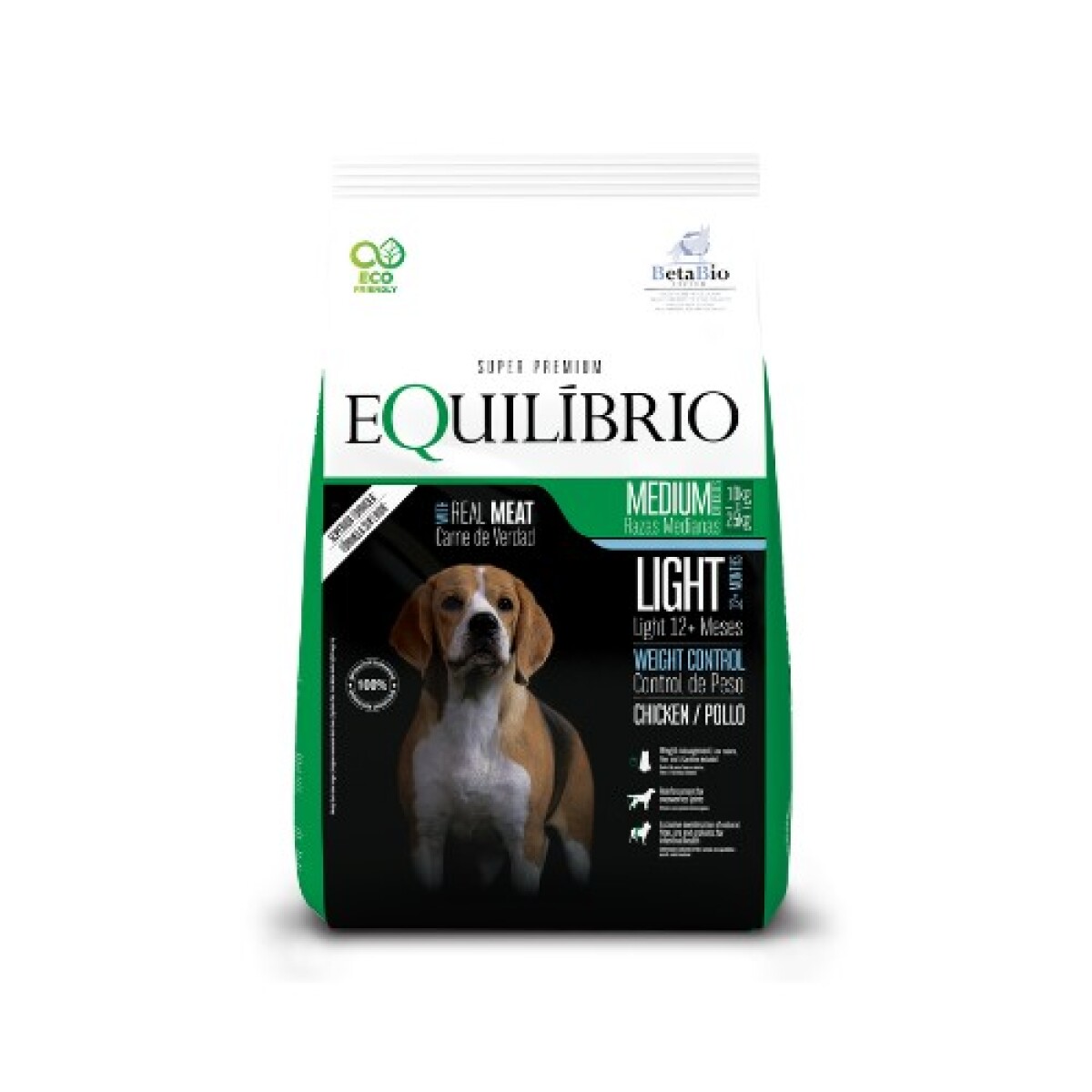 Equilibrio Perro Light Razas Medianas 15 Kg 
