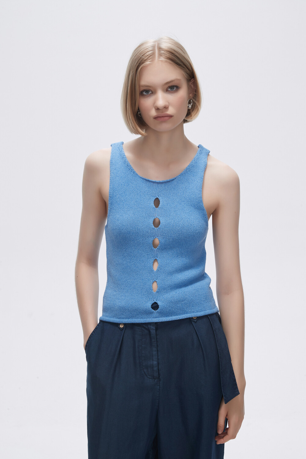 Musculosa Frutila Azul Melange