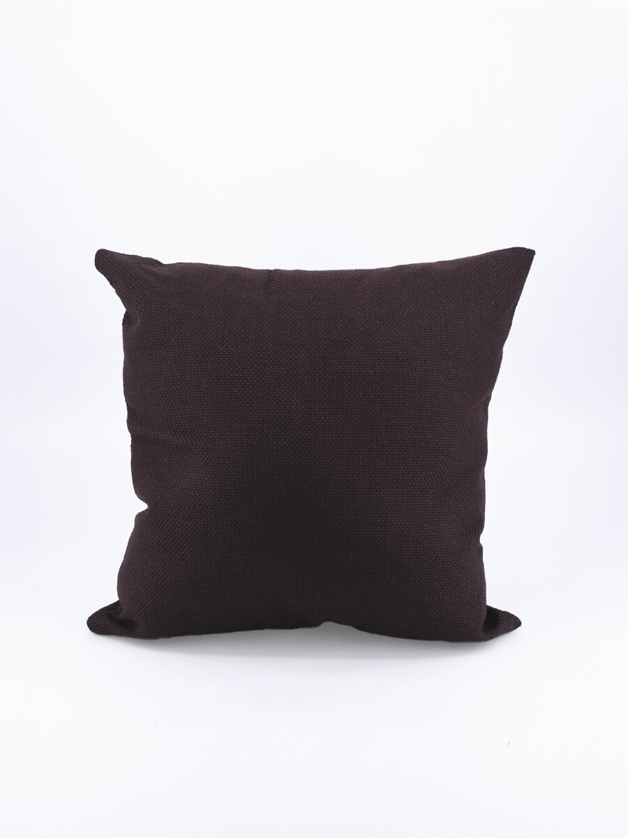 FUNDA ALMOHADON RUSTICO - MARRON 