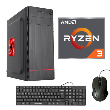 Equipo Armado Coolmax - Amd Ryzen 3 3200G, Disco 256GB 2.5, 8GB DDR4, Motherboard Asrock Amd B450M. 001