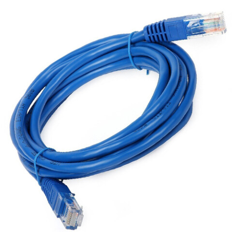 Cable de red Patch Cord CAT6E 5M Celeste Cable de red Patch Cord CAT6E 5M Celeste